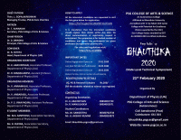 Bhauthika 2020 Science/Physics Technical Symposium Poster